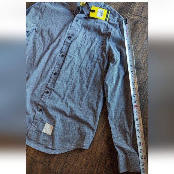 Five Four Poggy The Man Men's Long Sleeve Button Down Shirt Check Print Sz Large - Picture 10 of 16